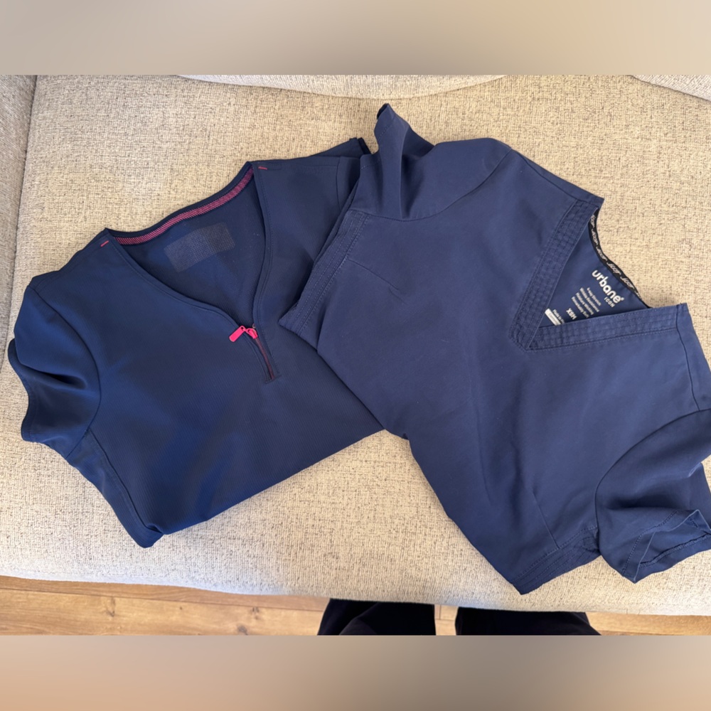 Navy Blue Scrub tops
